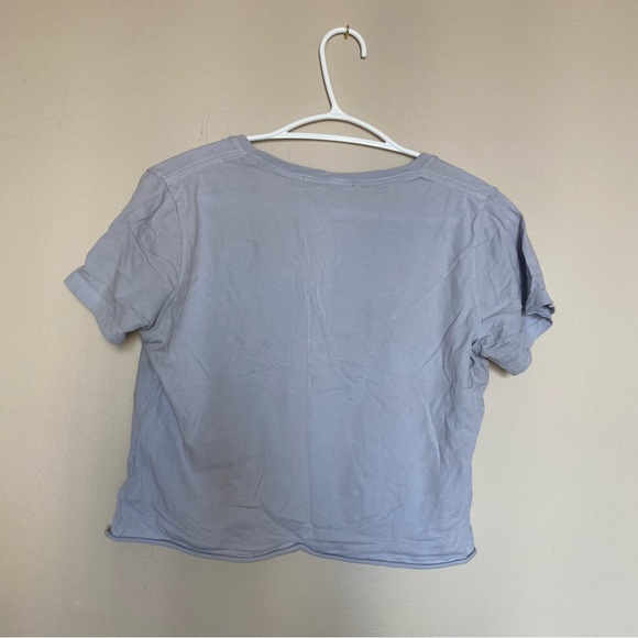 Brandy Melville Sky Blue cropped tee (O/S) - Picture 3 of 3